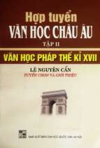 Hợp tuyển văn học Châu âu Tập II