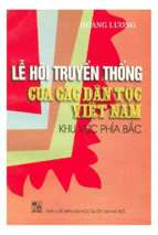 Lễ hội truyền thống các dân tộc Việt nam Khu vực phía Bắc