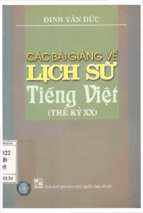 Các bài giảng về Lịch sử Tiếng việt (thế kỷ XX)