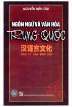 Ngôn ngữ và văn hóa Trung Quốc Nguyễn Hữu Cầu