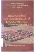 Khoa thi tiến sĩ cuối cùng trong lịch sử Khoa cử Việt nam Phạm Văn Khoái