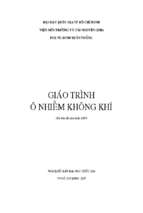 Giáo trình ô nhiễm không khí