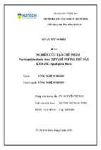 Nghiên cứu tạo chế phẩm nucleopolyhedrosis virus (npv) để phòng trừ sâu khoang spodoptera litura (2)