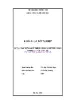 Xây dựng quy trình công nghệ thu nhận tinh dầu từ lá tía tô
