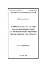 Nghiên cứu kết quả của phương pháp can thiệp mạch vành qua da thì đầu có kết hợp hút huyết khối ở bệnh nhân nhồi máu cơ tim cấp có st chênh lên]