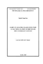 Nghiên cứu ảnh hưởng của một số yếu tố đến các đặc trưng của thuốc nổ nhiệt dẻo pbx trên cơ sở hexogen và pentrit