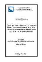 Hoàn thiện hoạt động cho vay trung dài hạn đối với doanh nghiệp tại nhtmcp đầu tư và phát triển việt nam , chi nhánh bắc đắc lắk