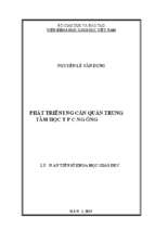 Phát triển đội ngũ cán bộ quản lý trung tâm học tập cộng đồng