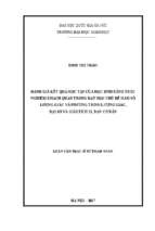 đánh giá kết quả học tập của học sinh bằng trắc nghiệm khách quan trong dạy học chủ đề hàm số lượng giác và phương trình lượng giác, đại số và giải tích 11, ban cơ bản