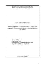 Một số biện pháp nâng cao chất lượng làm quen với văn học cho trẻ 3   4 tuổi tại trường mầm non