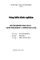 Skkn thiết kế bài giảng điện tử theo hướng dạy học nêu vấn đề chương oxi – lưu huỳnh hóa học 10 cơ bản