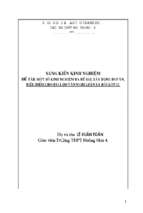 Skkn một số kinh nghiệm ra đề bài, xây dựng đáp án, biểu điểm cho bài làm văn nghị luận xã hội lớp 12.