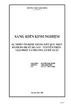 Skkn sự thiếu ổn định trong kết quả thực hành đo hệ số ma sát   nguyên nhân   giải pháp và phương án đề xuất