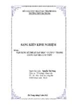 Skkn vận dụng kĩ thuật dạy học “ 3 lần 3 ” trong giảng dạy địa lí 12 thpt