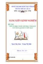 Skkn một số biện pháp giúp học sinh học tốt môn lịch sử ở tiểu học