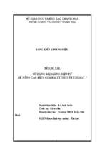 Sử dụng bài giảng điện tử để nâng cao hiệu quả bài lí thuyết tin học 7