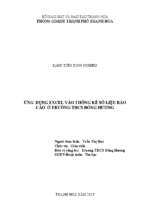 Sử dụng bảng tính excel trong thống kê dữ liệu báo cáo tại trường thcs
