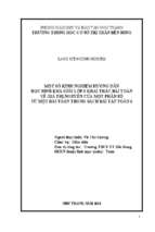Một số kinh nghiệm hướng dẫn học sinh khá, giỏi lớp 6 khai thác bài toán về giá trị nguyên của một phân số từ một bài toán trong sách bài tập toán 6
