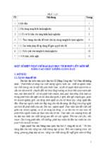 Biện pháp chỉ đạo dạy học tích hợp liên môn để nâng cao chất lượng giảng dạ