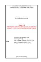 Biện pháp để nâng cao hiệu quả giờ làm bài tập lịch sử  ở lớp 7 trường thcs&thpt như thanh
