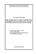 Một số kinh nghiệm xây dựng tập thể sư phạm đoàn kết.