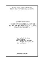 Skkn  nghiên cứu một số bài tập nhằm duy trì sức bền tốc độ trong chạy cự ly ngắn đối với học sinh lớp 9