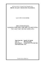 Rèn luyện kĩ năng vận dụng tính chất chia hết của một tổng vào giải toán cho học sinh lớp 6