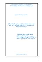 đổi mới công tác quản lý nhằm nâng cao kết quả phổ cập giáo dục   xóa mù chữ huyện ngọc lặc
