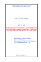 Sử dụng bản đồ tư duy trong dạy học hình học 8 nhằm góp phần phát huy tính tích cực, sáng tạo của học sinh lớp 8 trường th&thcs đông anh