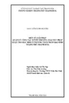 Một số giải pháp quản lý công tác tuyên truyền, giáo dục pháp luật cho học sinh ở trường thcs trần mai ninh   thành phố thanh hóa1