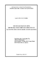 Một số giải pháp xây dựng trường học thân thiện, học sinh tích cực tại trường trung học cơ sở trung thành, quan hóa