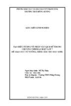 Tạo biểu tượng về nhân vật lịch sử trong chương trình lịch sử 7 để giáo dục tư tưởng, tình cảm cho học sinh