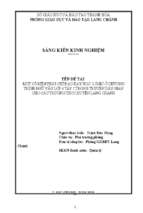 Một số biện pháp chỉ đạo dạy học loogic chương trình ngữ văn lớp 6 tập 1 trong truyện dân gian cho các trường thcs huyện lang chánh
