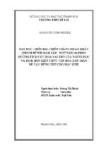 Dạy đọc hiểu bài chiến thắng mtao mxây theo hướng tích cực hóa vai trò của người học và tích hợp kiến thức văn hóa dân gian để tạo hứng thú cho học sinh