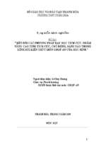 Kết nối các phương pháp dạy học tích cực, nhằm nâng cao tính tích cực, chủ động, sáng tạo trong lĩnh hội kiến thức môn gdqp an của học sinh