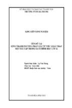 Hình thành phương pháp giải từ việc khai thác một bài tập trong sách hình học lớp 12