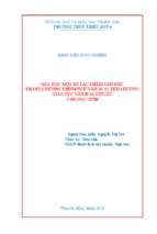 Dạy học một số tác phẩm văn học trong chương trình ngữ văn 10, 11 theo hướng giáo dục văn hóa ứng xử cho học sinh