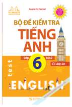 Bộ đề kiểm tra tiếng anh lớp 6 tập 2 thí điểm nguyễn thị thu huế (có thể copy)