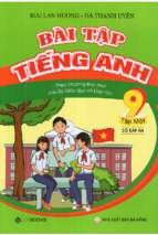 Bài tập tiếng anh 9 thí điểm tập 1 mai lan hương (có thể copy)