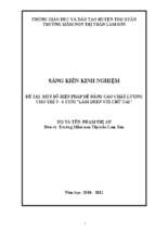 Skkn một số biện pháp để nâng cao chất lượng cho trẻ 5   6 tuổi làm quen với chữ cái