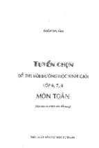 Tuyen chon de thi hsg toan 6 7 8