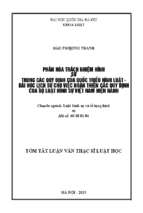 Phân hóa trách nhiệm hình sự trong các quy định của quốc triều hình luật   bài học lịch sử cho việc hoàn thiện các quy định của bộ luật hình sự việt nam hiện hành