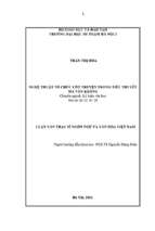 Nghệ thuật tổ chức cốt truyện trong tiểu thuyết ma văn kháng