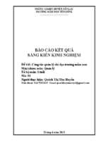 đề tài công tác quản lý chỉ đạo trường mầm non