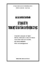 Chuyên đề sử dụng đồ thị trong một số bài toán chuyển động cơ học