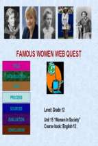 Famous women web quest.