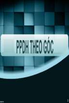 Phương pháp dạy học theo góc