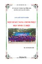 Skkn một số kỹ năng chinh phục học sinh cá biệt