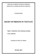 Quyền của người bị kết án phạt tù ở việt nam tt tiếng anh