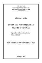 Quyền của người bị kết án phạt tù ở việt nam tt